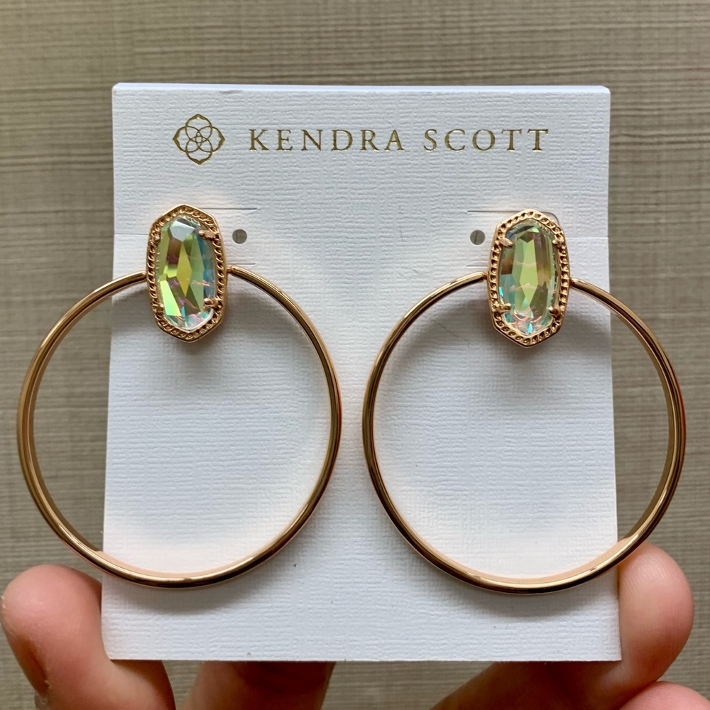 NWOT KENDRA SCOTT Mayra Open Frame Earrings